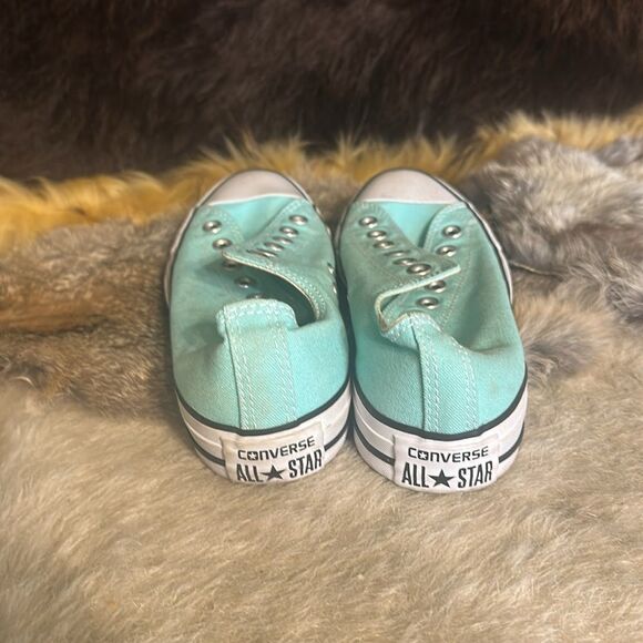 Stylish Turquoise Slip-On Sneakers 7 (5165) - Picture 3 of 5